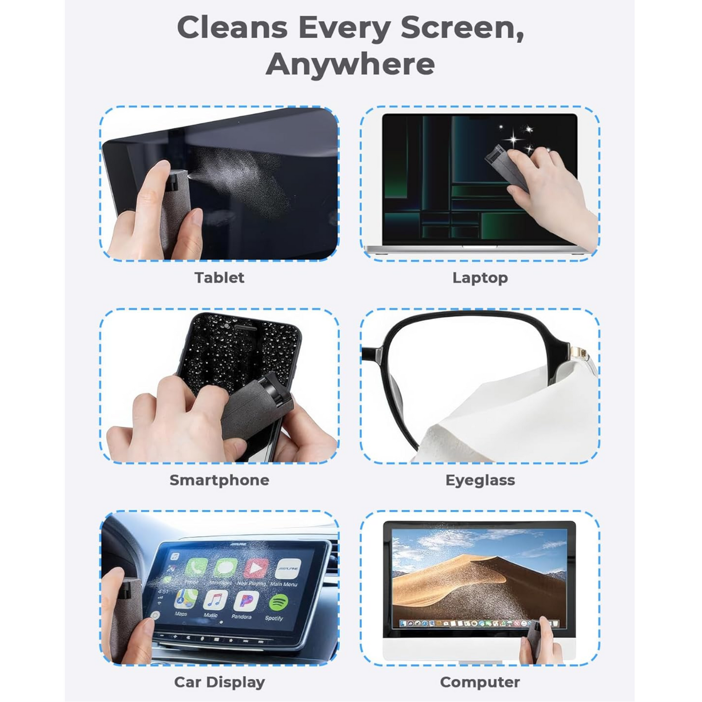 Limpiador de pantallas